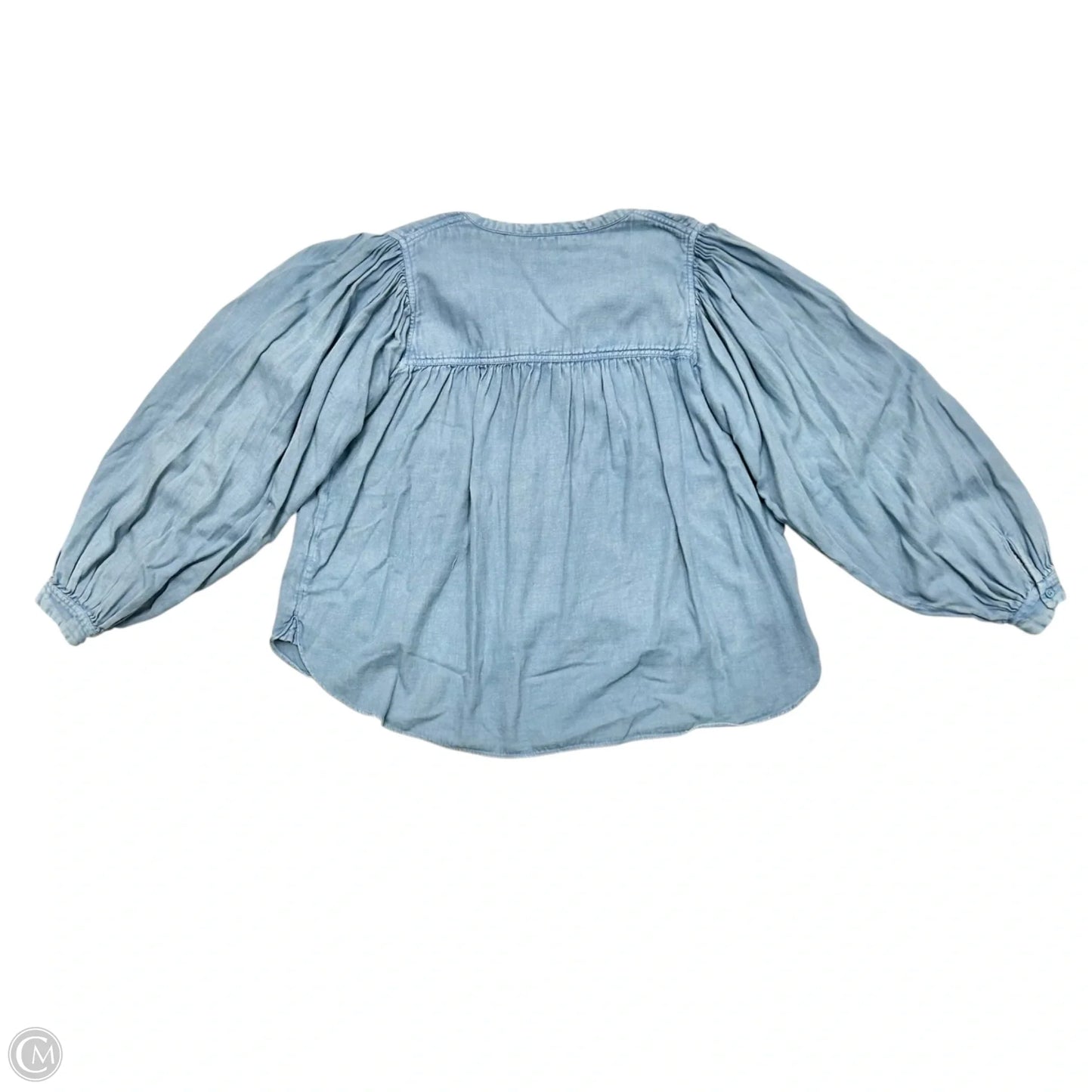 Top Long Sleeve By Zadig And Voltaire In Blue, Size: L
