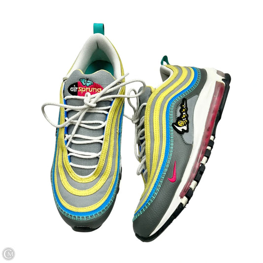 Shoes Athletic By Nike In Grey & Yellow, Size: 11.5