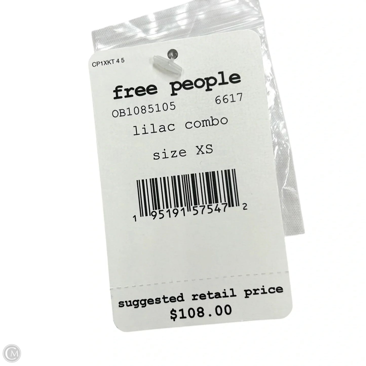 Top Long Sleeve By Free People In Purple & Yellow, Size: Xs