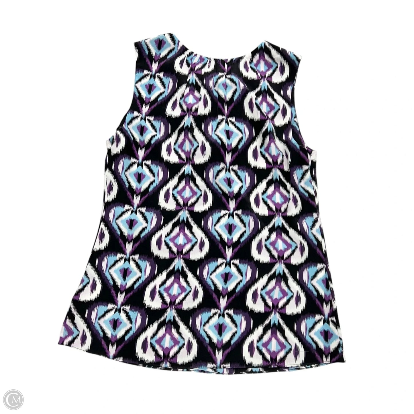 Top Sleeveless Designer By Tory Burch In Blue & Purple, Size: Xs