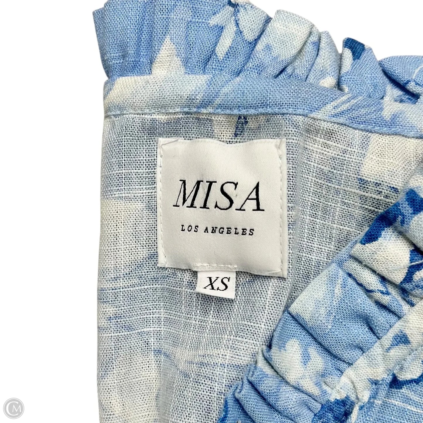 Dress Designer By Misa In Blue & White, Size: Xs