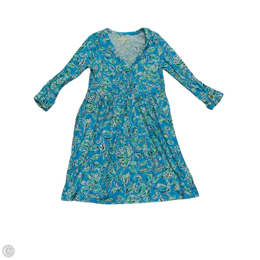 Dress Designer By Lilly Pulitzer In Blue & Green, Size: Xs