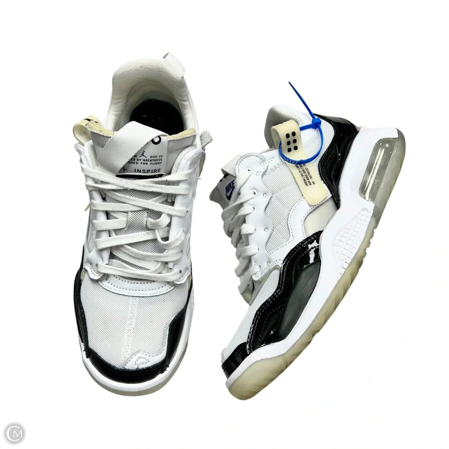 Shoes Luxury Designer By Jordan In White, Size: 10