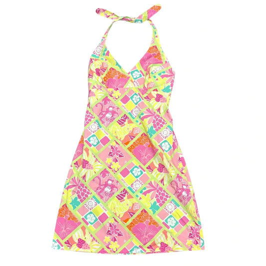 Dress Designer By Lilly Pulitzer In Green & Pink, Size: S