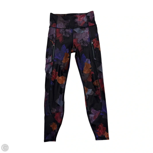 Athletic Leggings Capris By Athleta In Black & Purple, Size: S