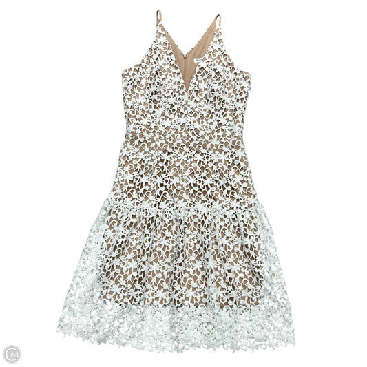 Dress Party Midi By Dress The Population In Tan & White, Size: L