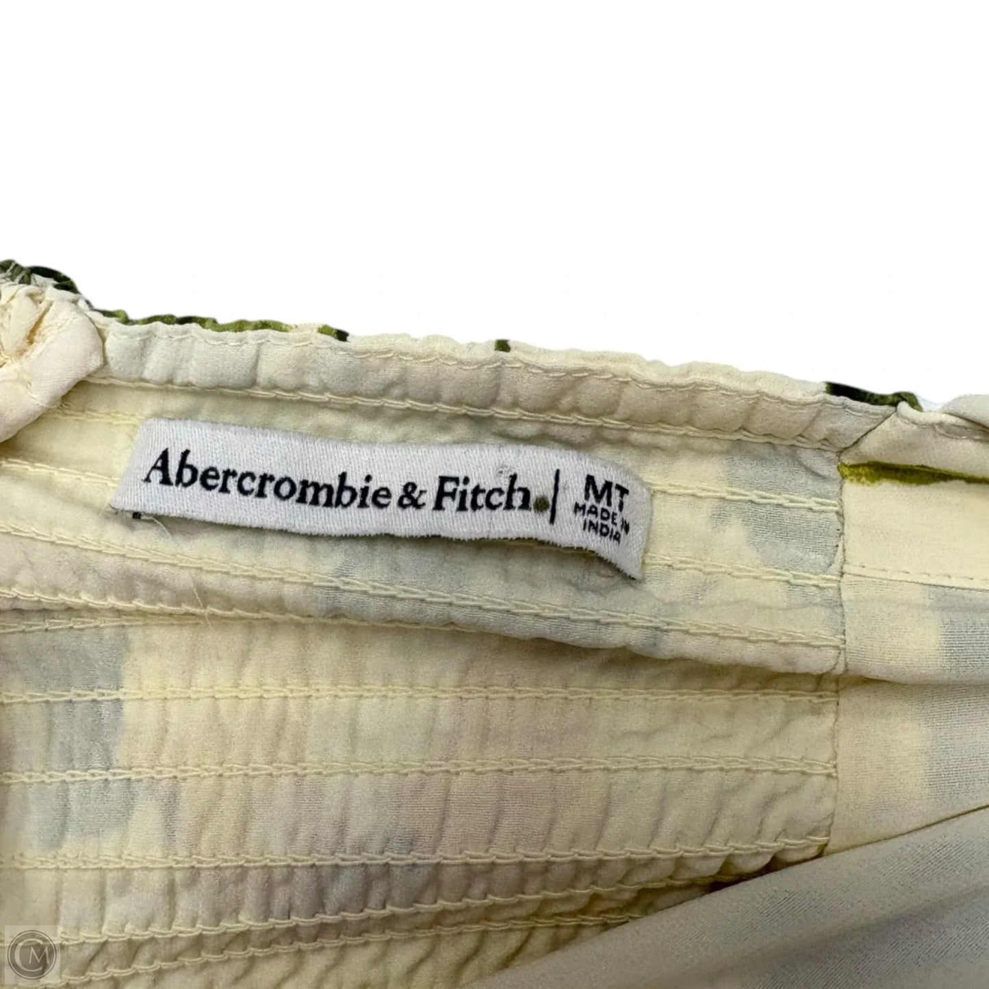 Dress Casual Short By Abercrombie And Fitch In Yellow, Size: Mt