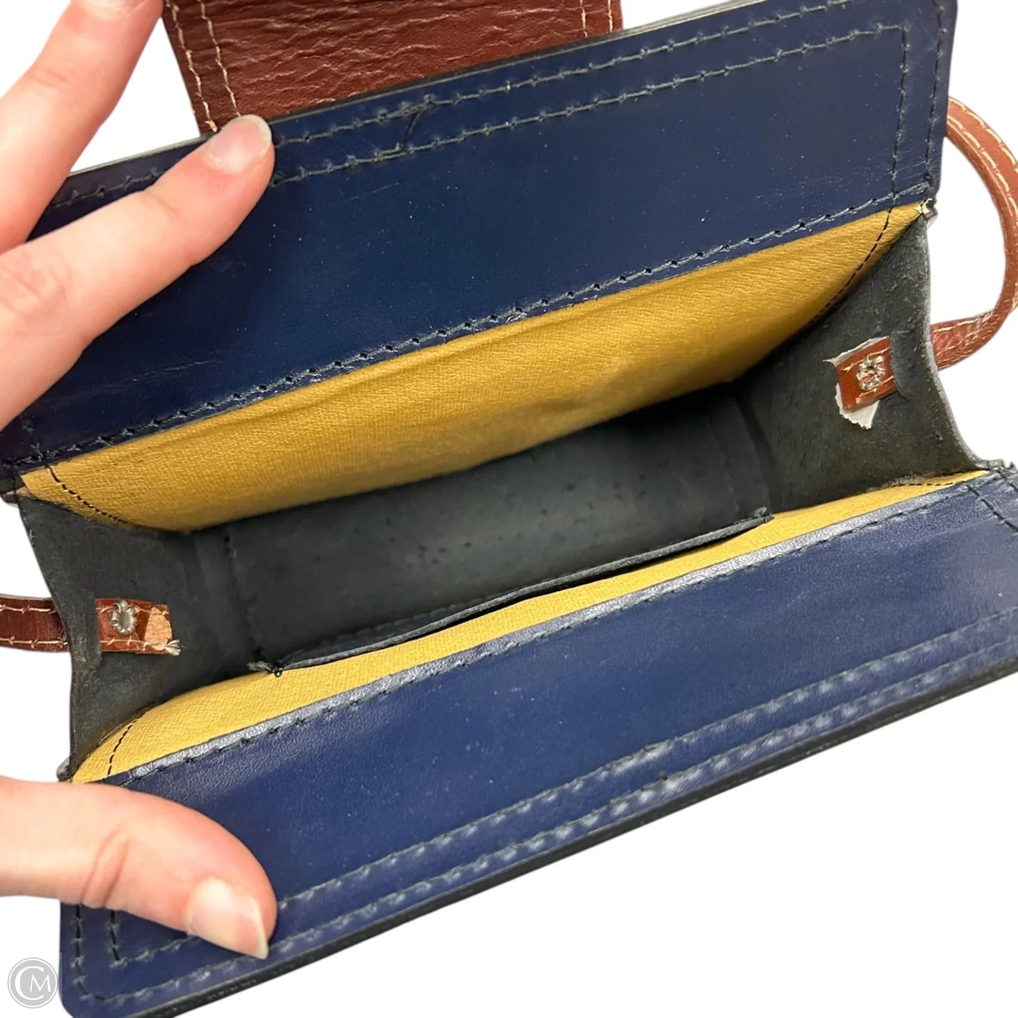 Crossbody Leather By Vera Pelle, Size: Small