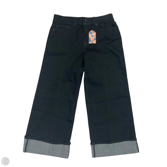Jeans Wide Leg By Indigo Poppy In Black Denim, Size: 16