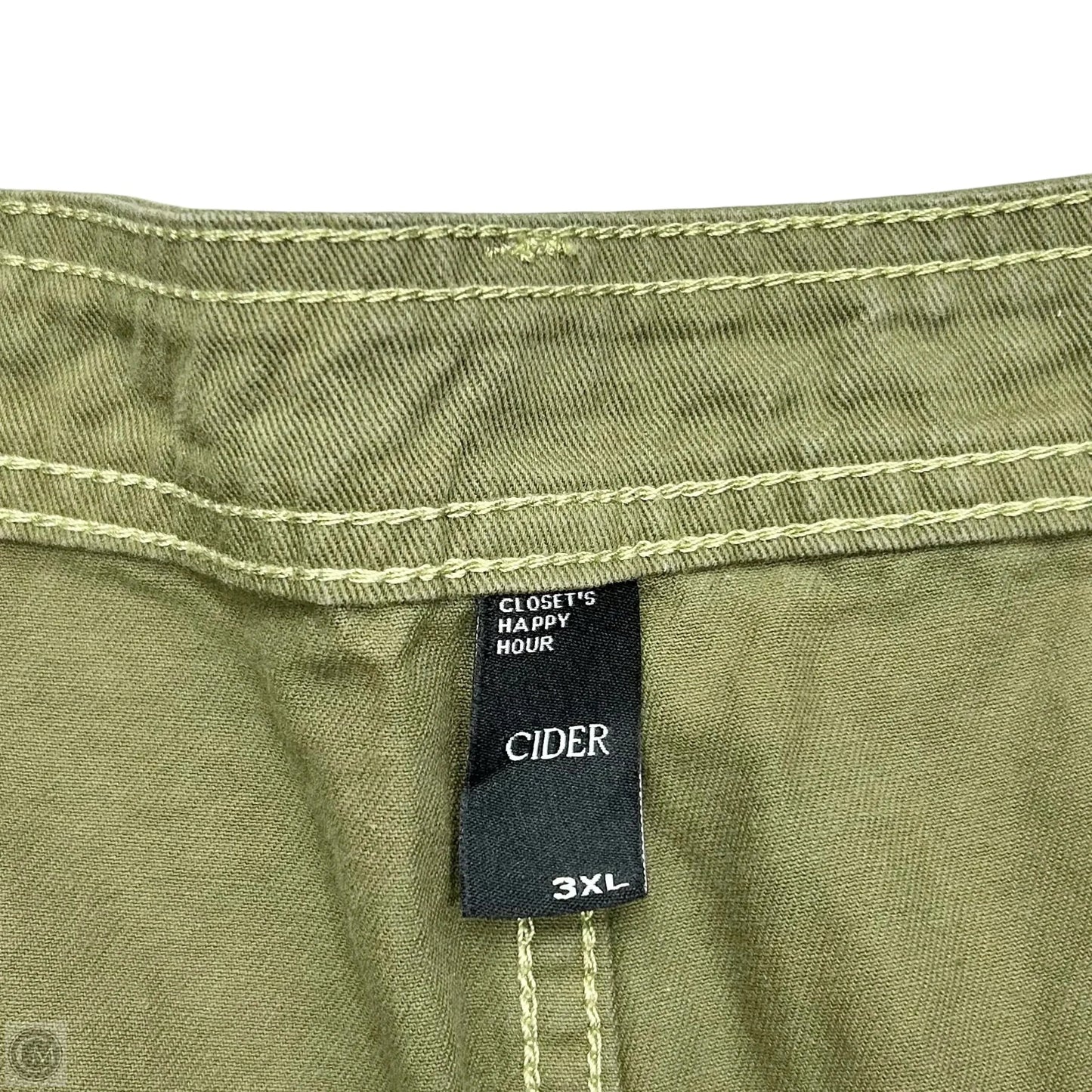 Skirt Mini & Short By Cider In Green, Size: 3x