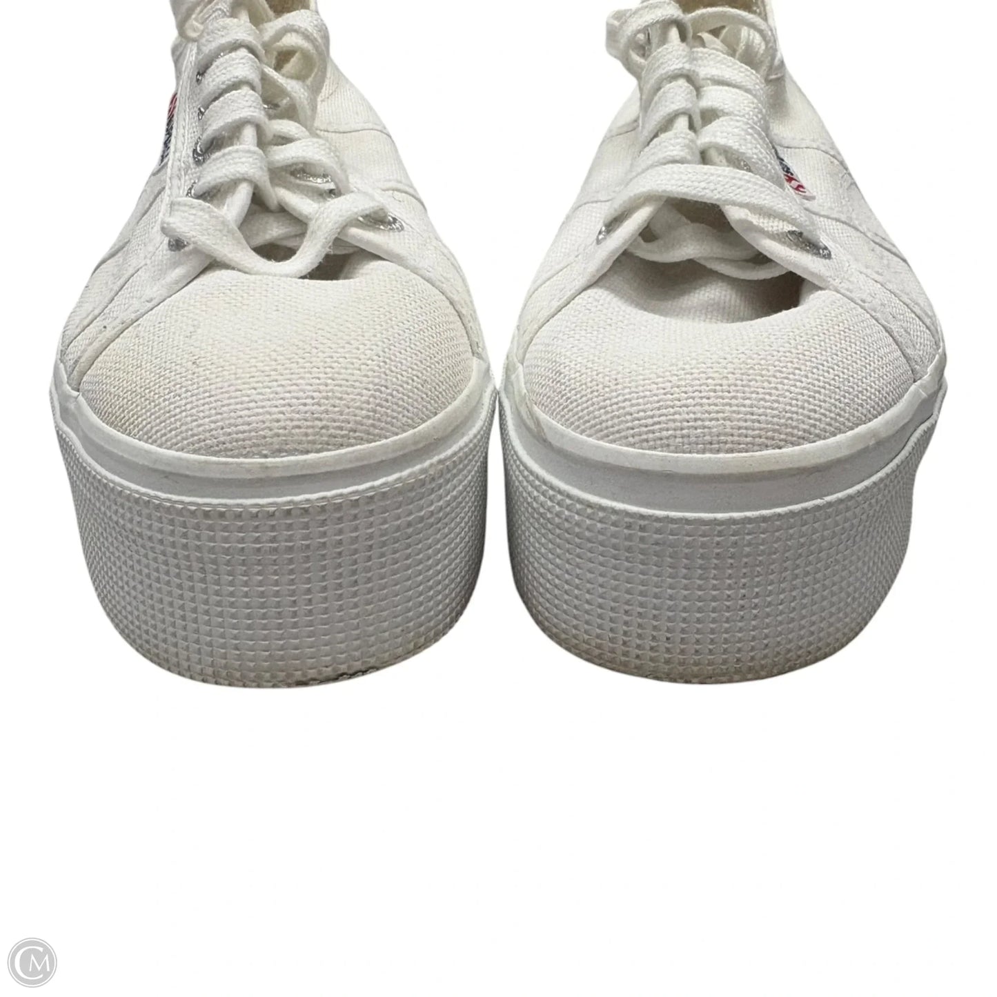 Shoes Sneakers Platform By Superga In White, Size: 9.5