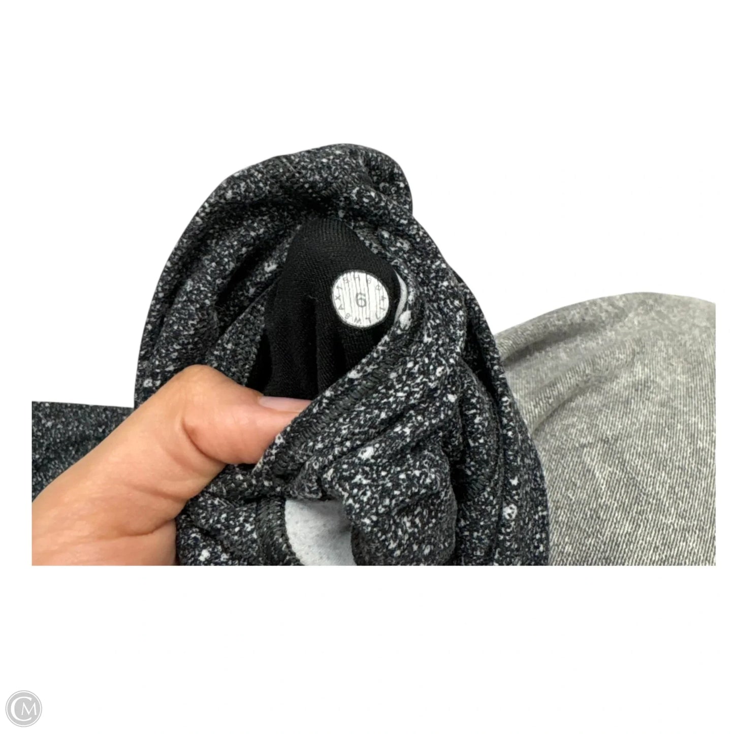 Athletic Leggings By Lululemon In Grey & White, Size: S