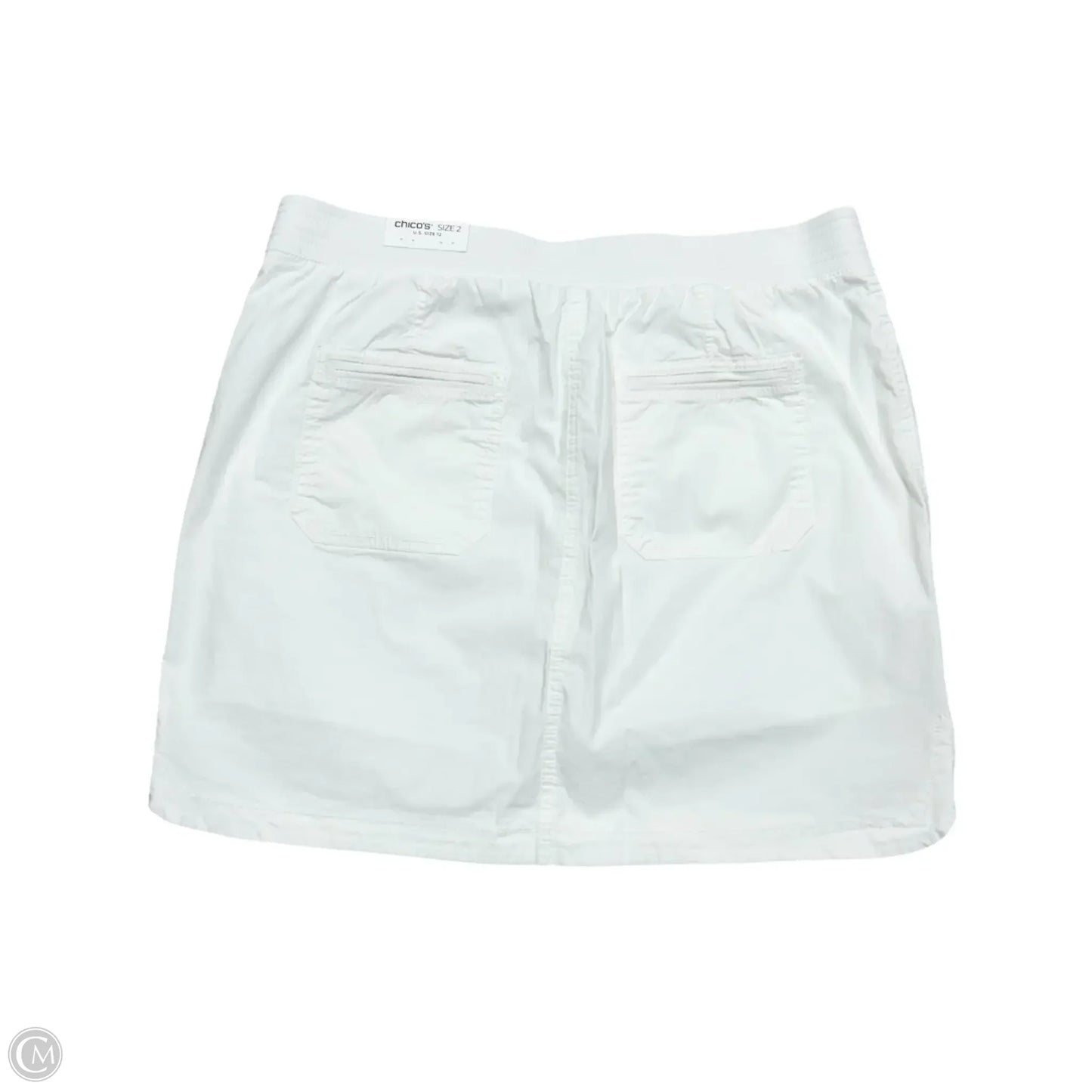 Skirt Mini & Short By Chicos In White, Size: 12