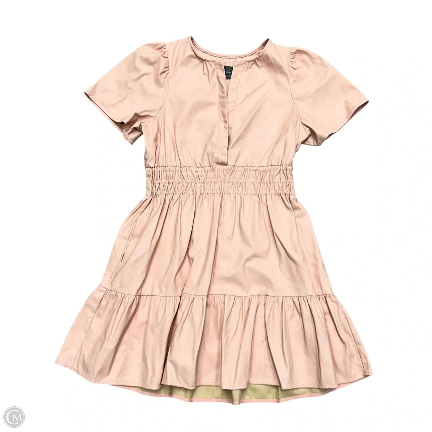 Dress Casual Short By Anthropologie In Pink, Size: M