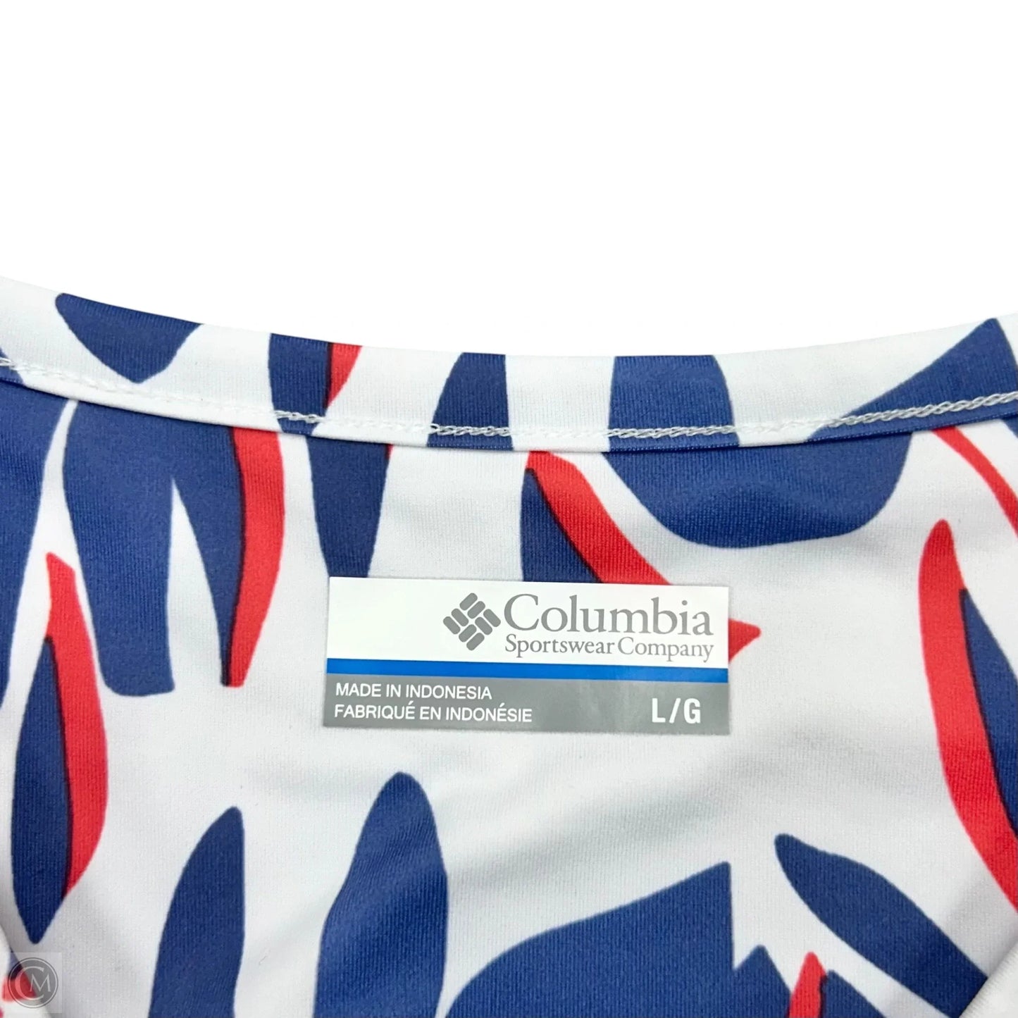 Athletic Dress By Columbia In Blue Red & White, Size: L