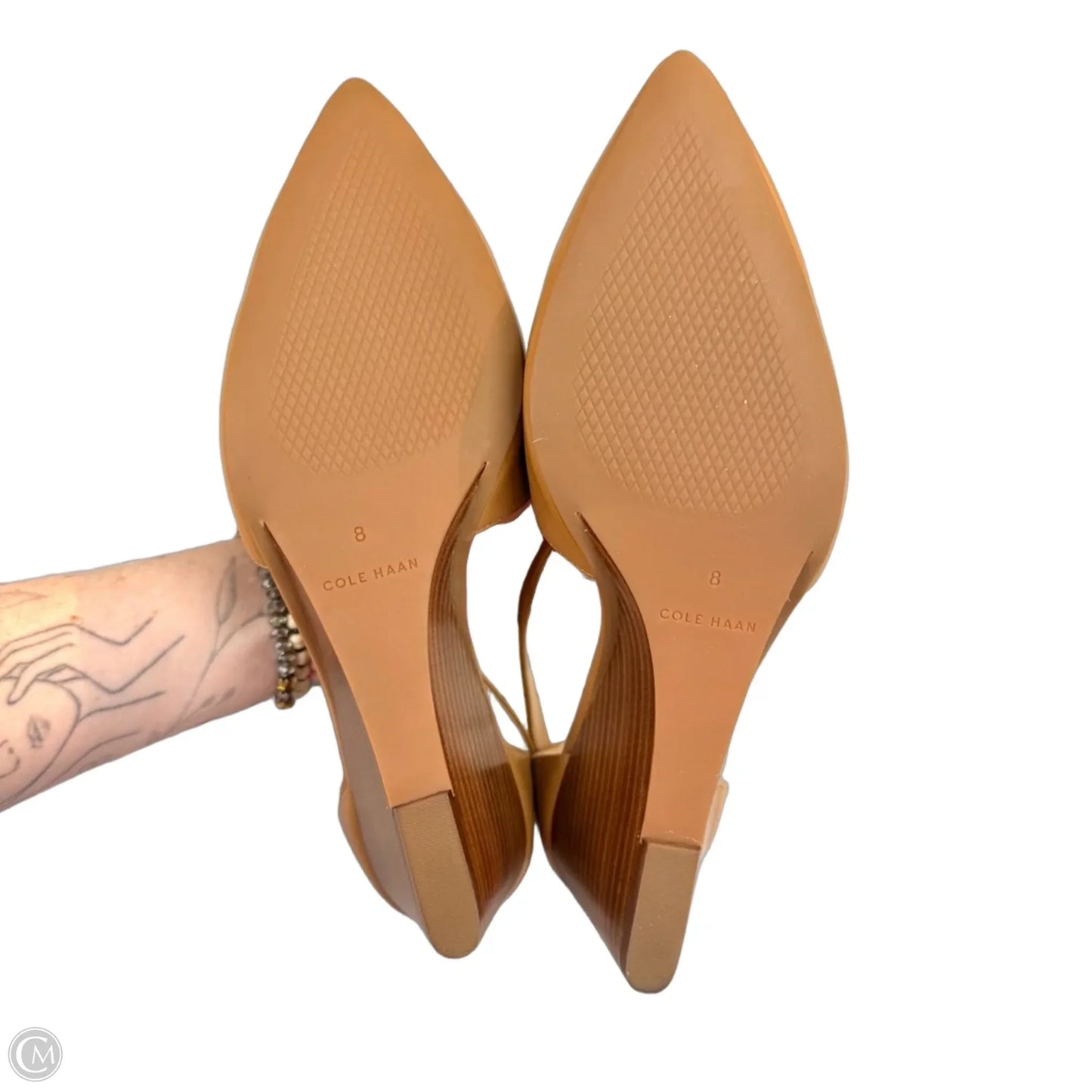 Shoes Heels Wedge By Cole-haan In Brown, Size: 8