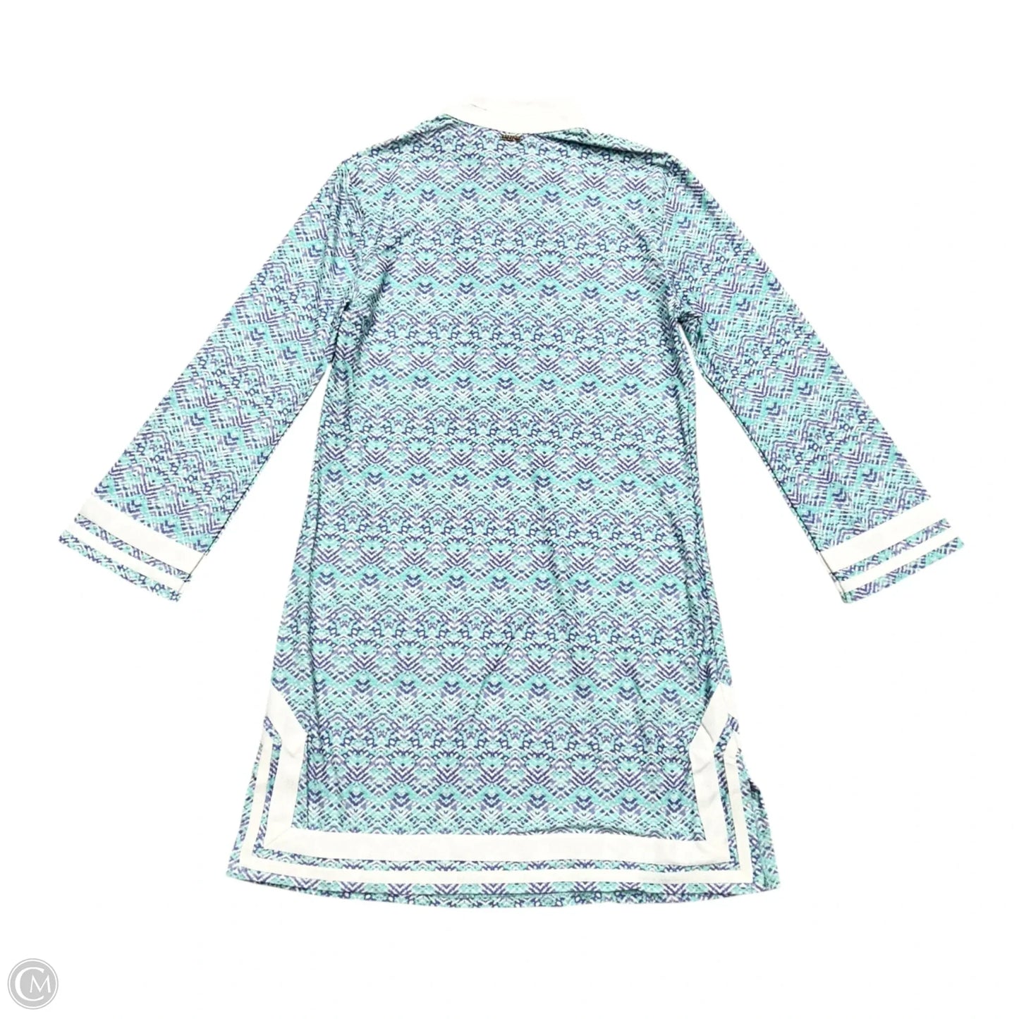 Dress Casual Short By Cabana Life In Purple & White, Size: S