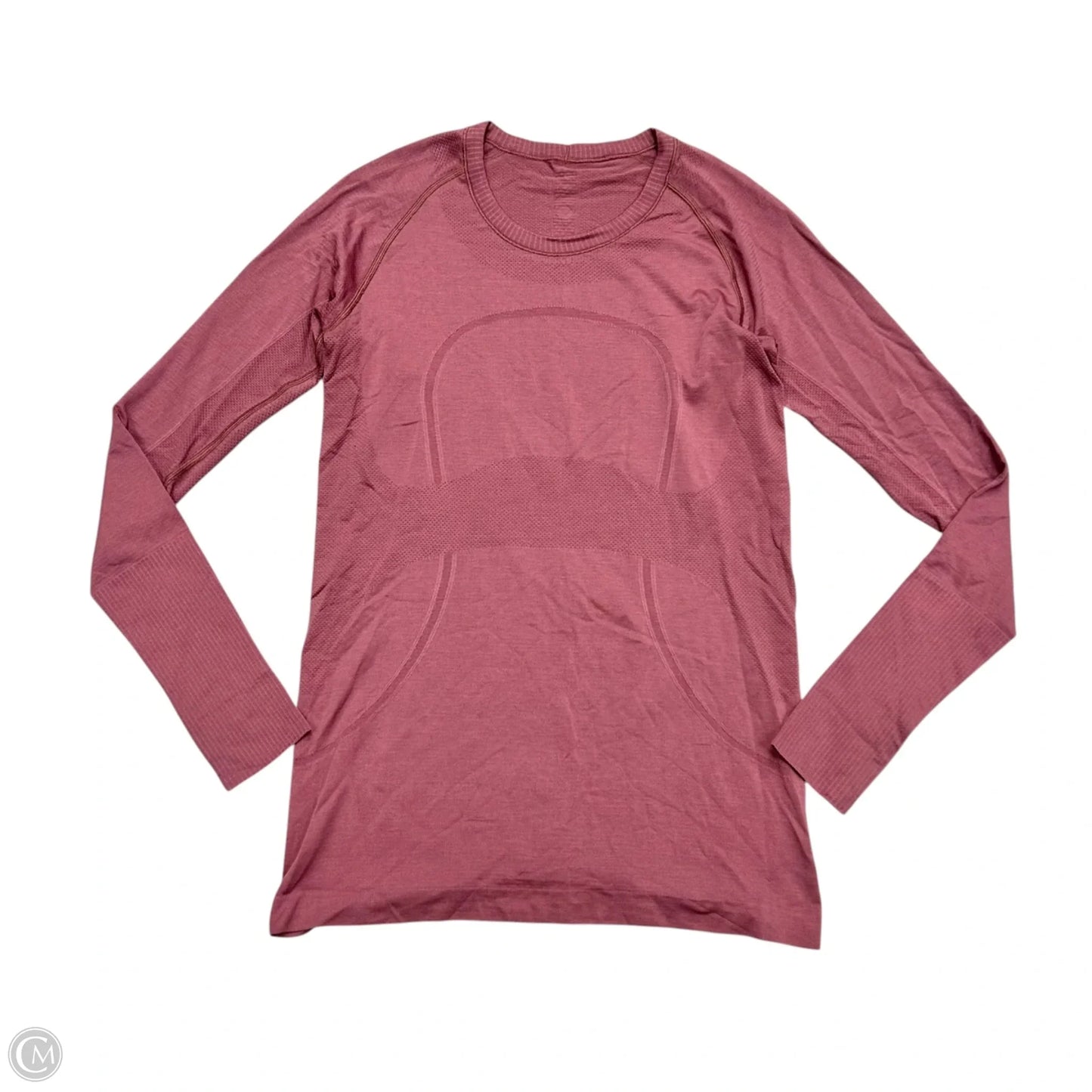 Athletic Top Long Sleeve By Lululemon In Mauve, Size: M