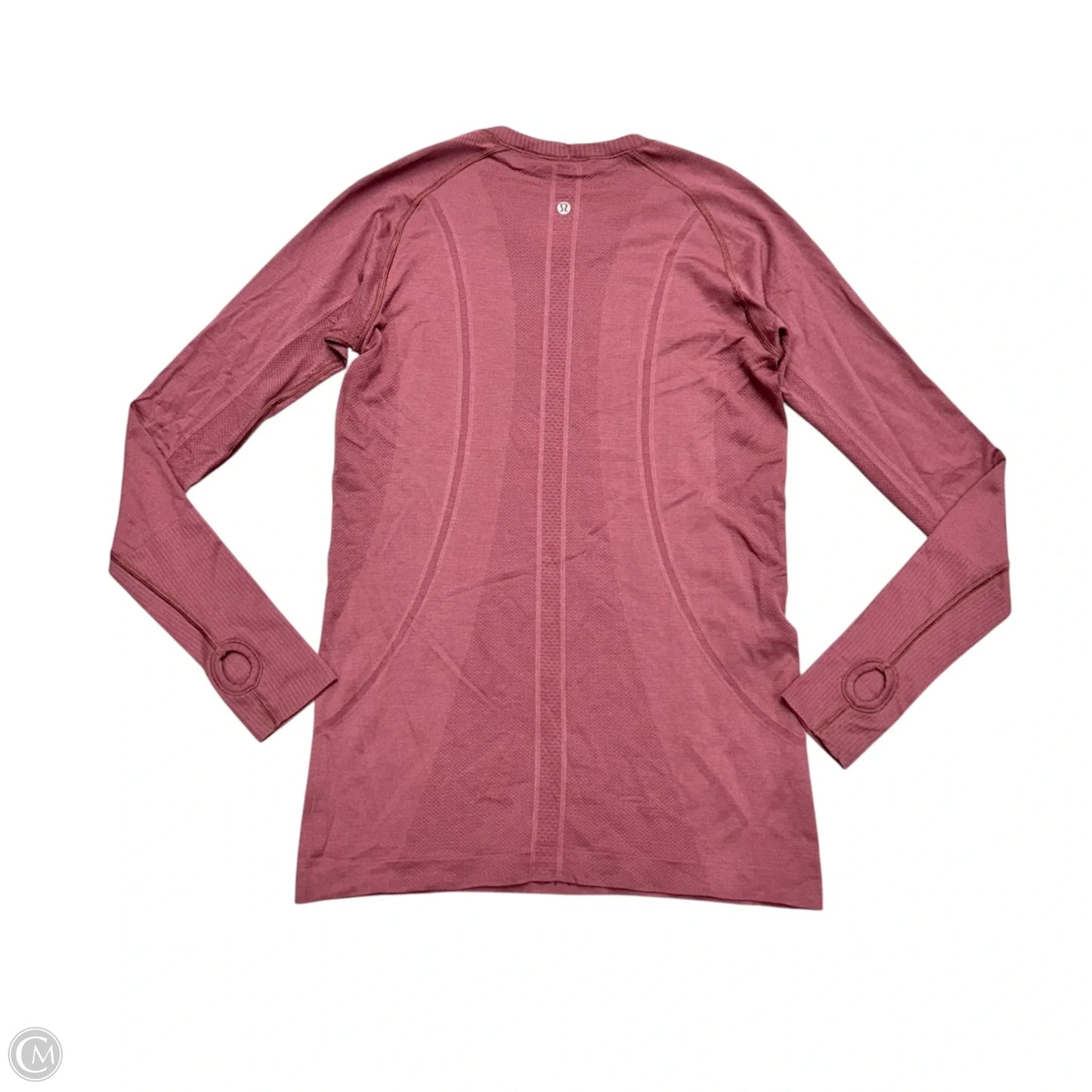 Athletic Top Long Sleeve By Lululemon In Mauve, Size: M