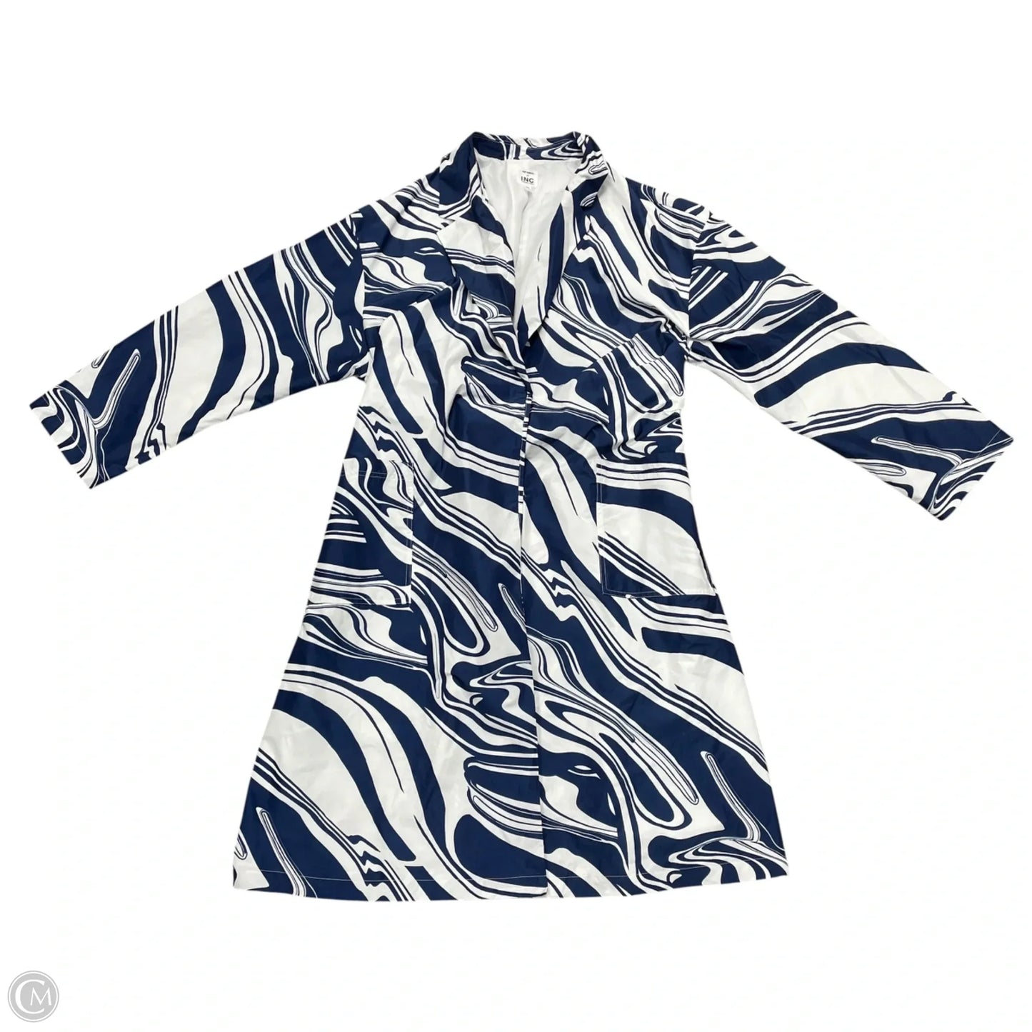 Jacket Other By Inc In Blue & White, Size: 3x