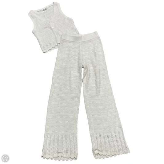Pants Set 2pc By Abercrombie And Fitch In Ivory, Size: Xs