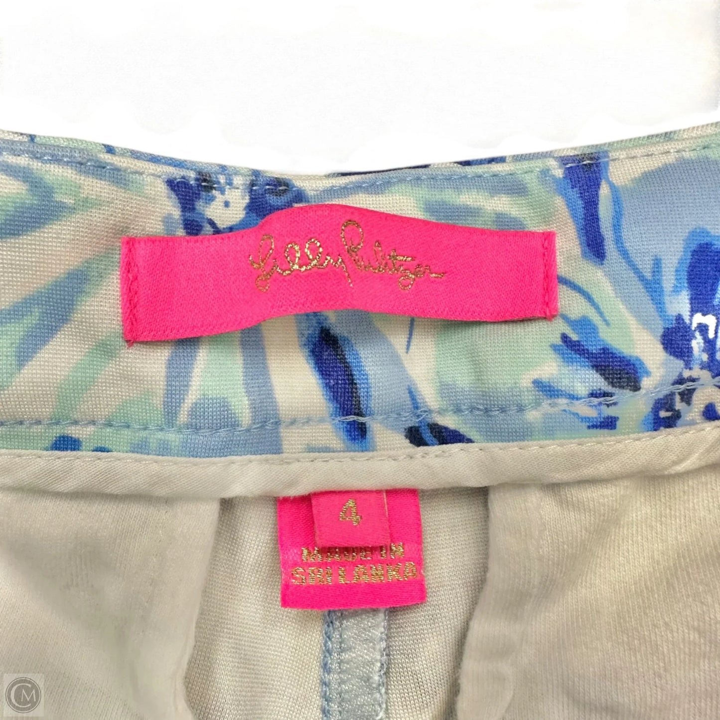Shorts Designer By Lilly Pulitzer In Blue & White, Size: 4
