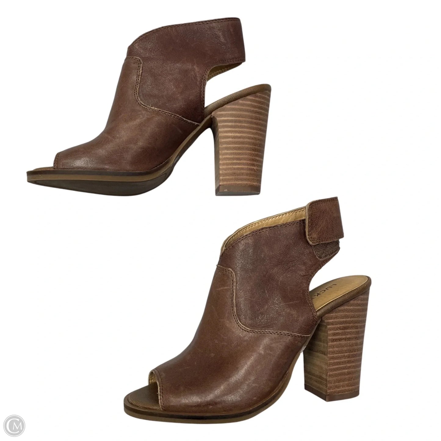 Shoes Heels Block By Lucky Brand In Brown, Size: 5.5