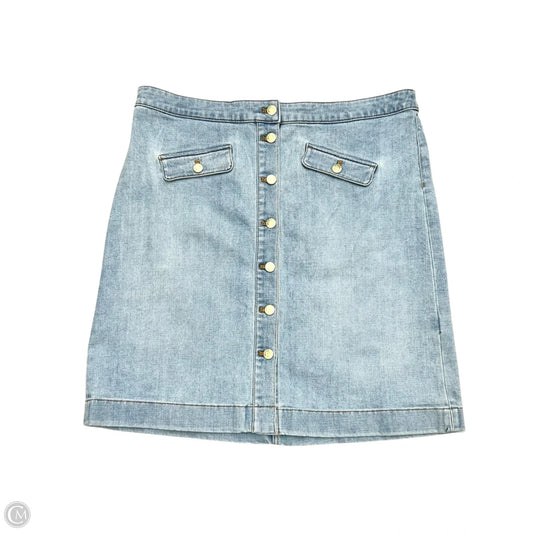 Skirt Mini & Short By Talbots In Blue Denim, Size: 16