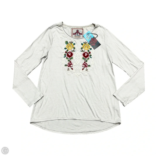 Top Long Sleeve By Johnny Was In Beige, Size: S