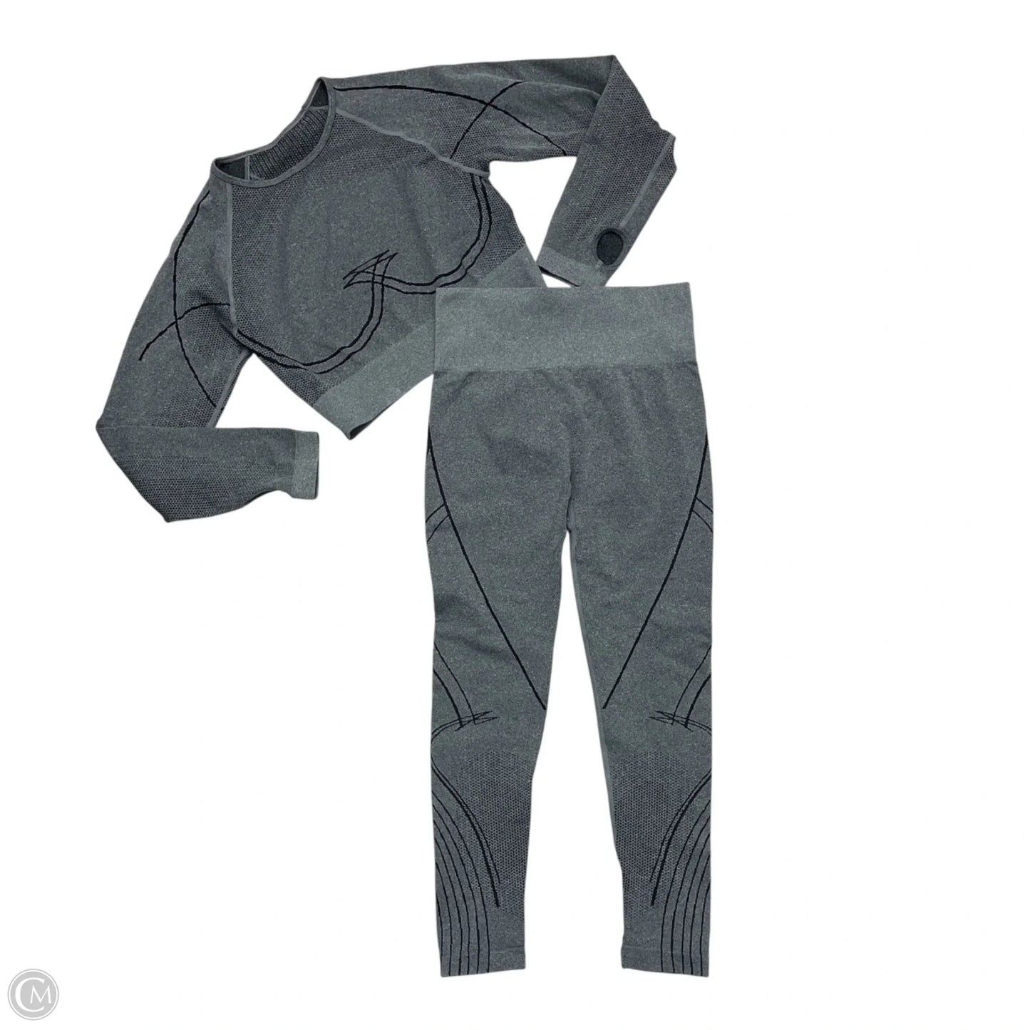 Athletic Pants 2pc In Grey, Size: L