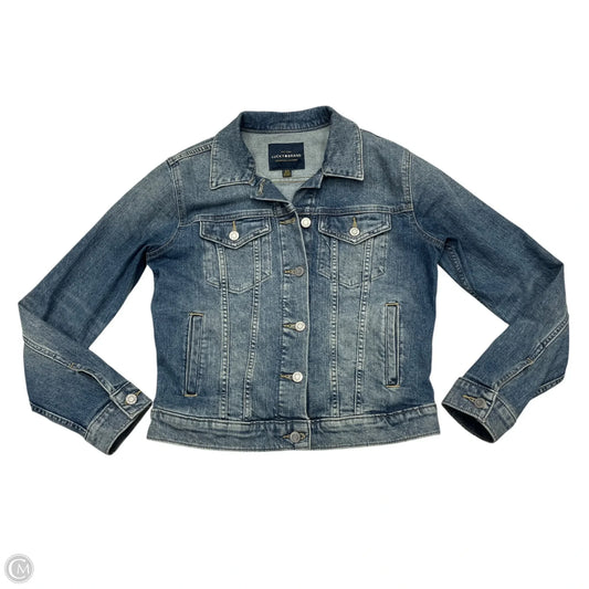 Jacket Denim By Lucky Brand In Blue Denim, Size: S