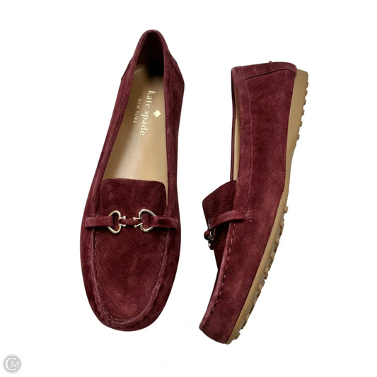 Shoes Designer By Kate Spade In Maroon, Size: 8.5