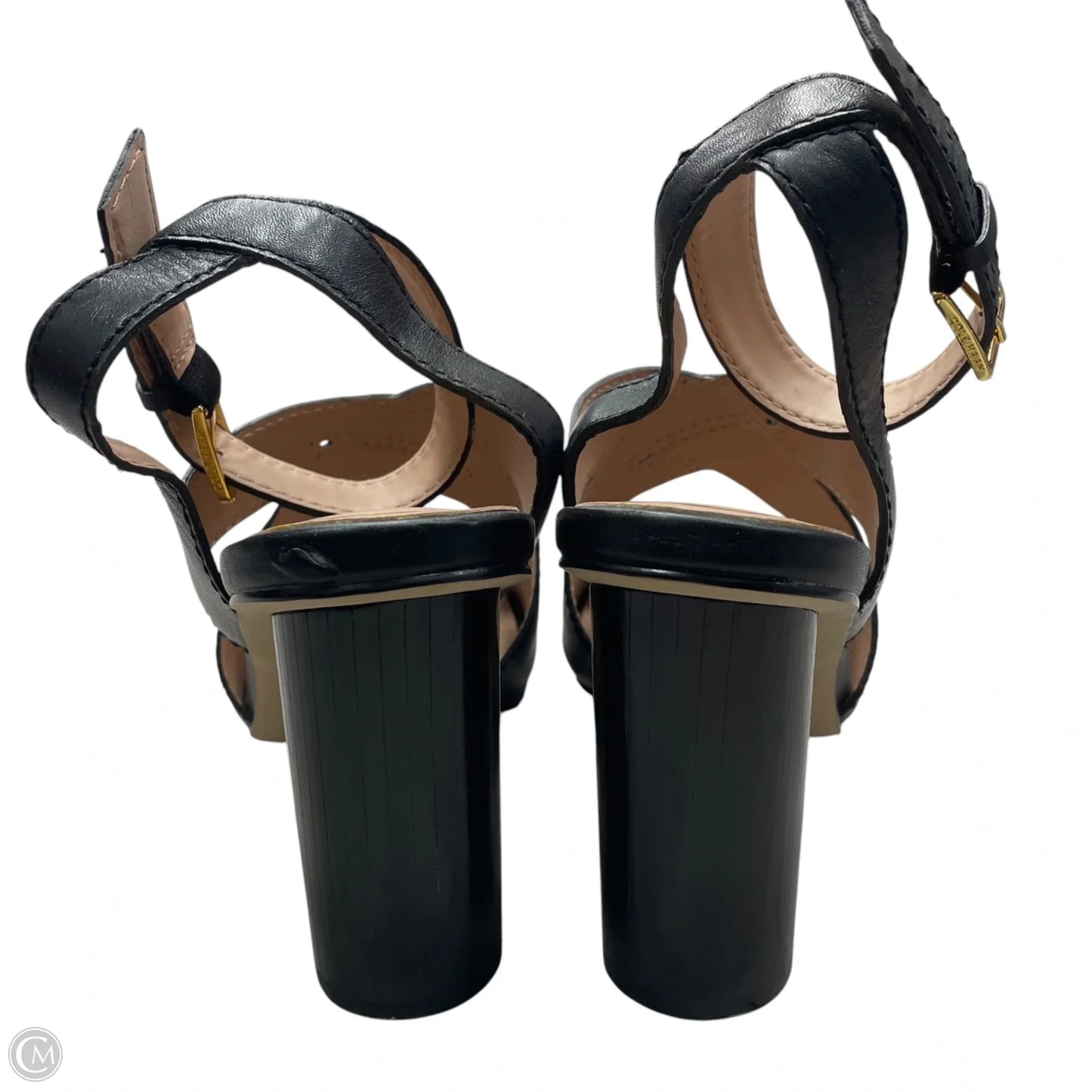 Sandals Heels Block By Cole-haan In Black, Size: 10