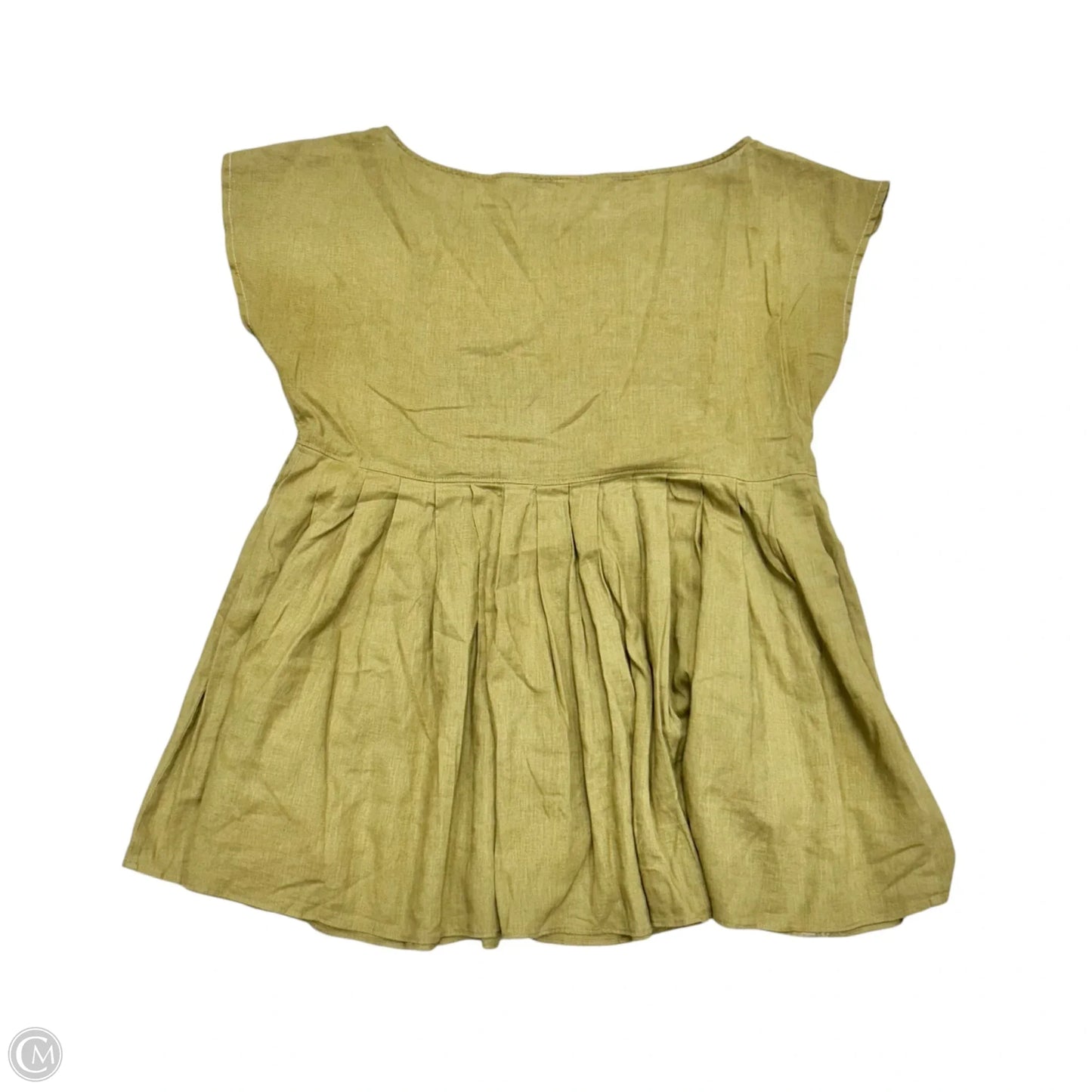 Blouse Short Sleeve By Free People In Green, Size: M