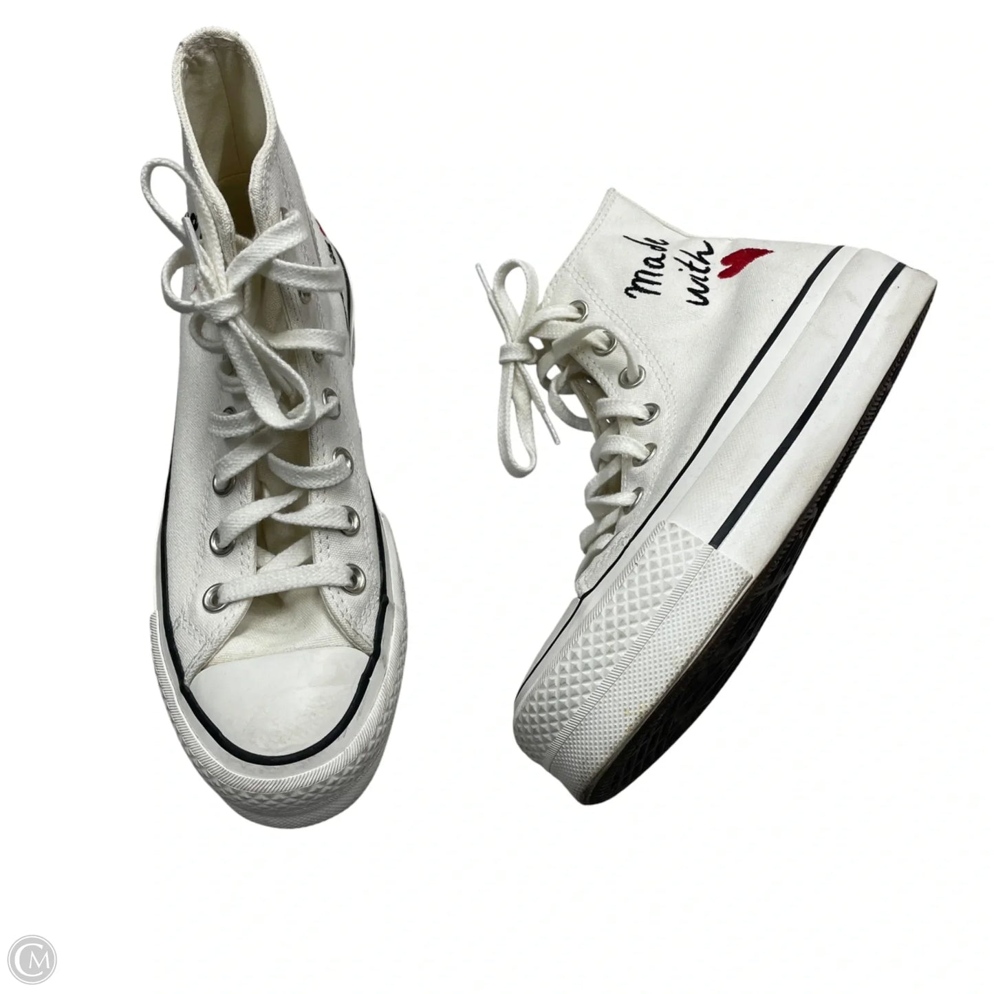 Shoes Sneakers Platform By Converse In White, Size: 5.5