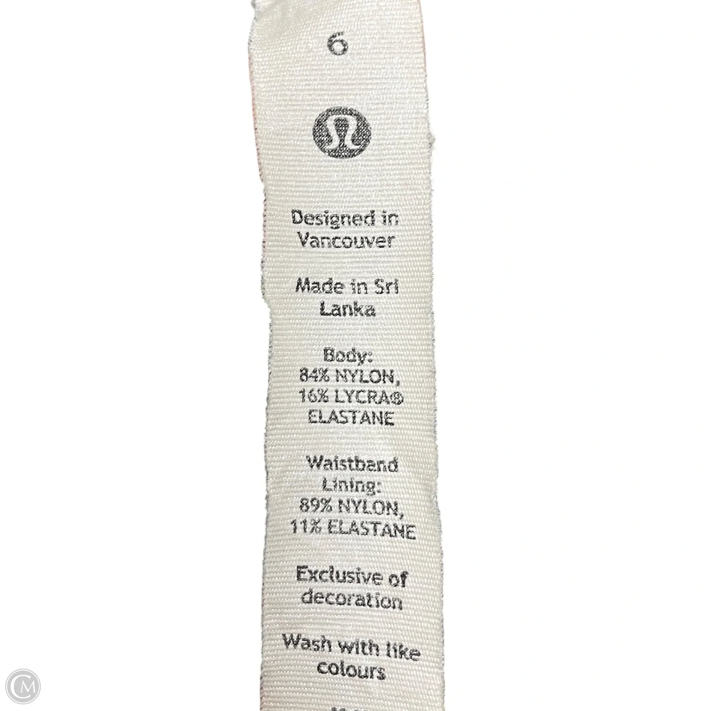 Athletic Leggings By Lululemon In Beige, Size: S