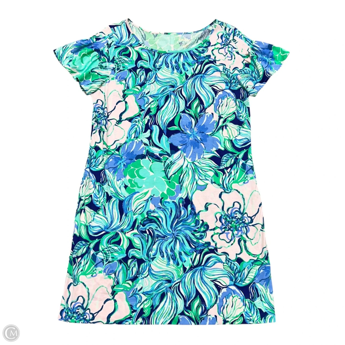 Dress Designer By Lilly Pulitzer In Blue & Pink, Size: L
