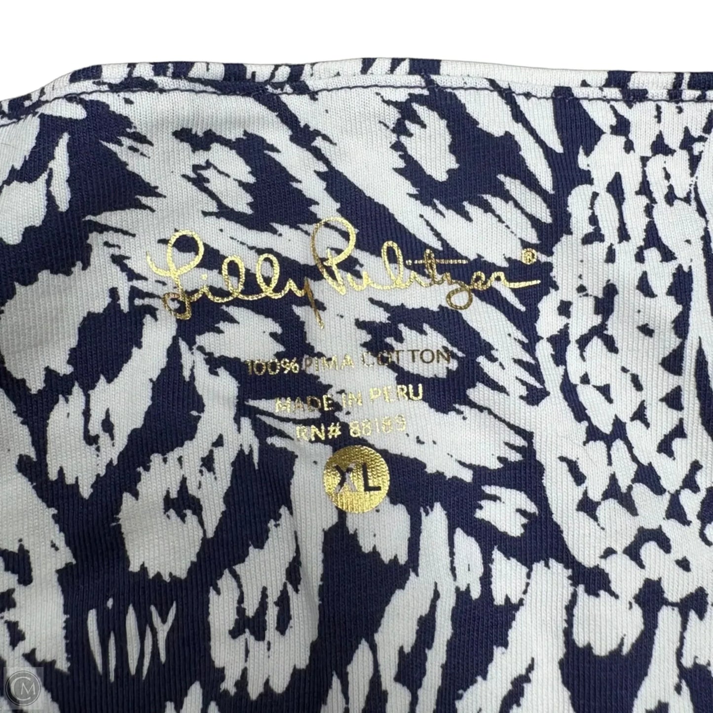 Dress Designer By Lilly Pulitzer In Blue & White, Size: Xl