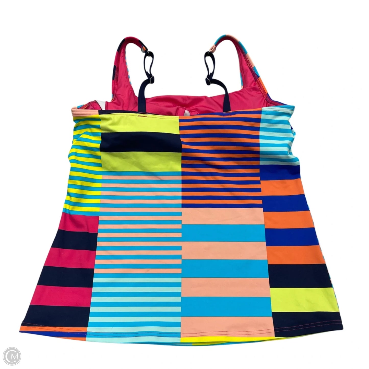 Swimsuit Top By Lands End In Blue & Pink, Size: M