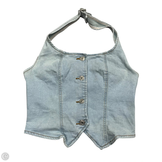 Vest Other By Elleven In Blue Denim, Size: M