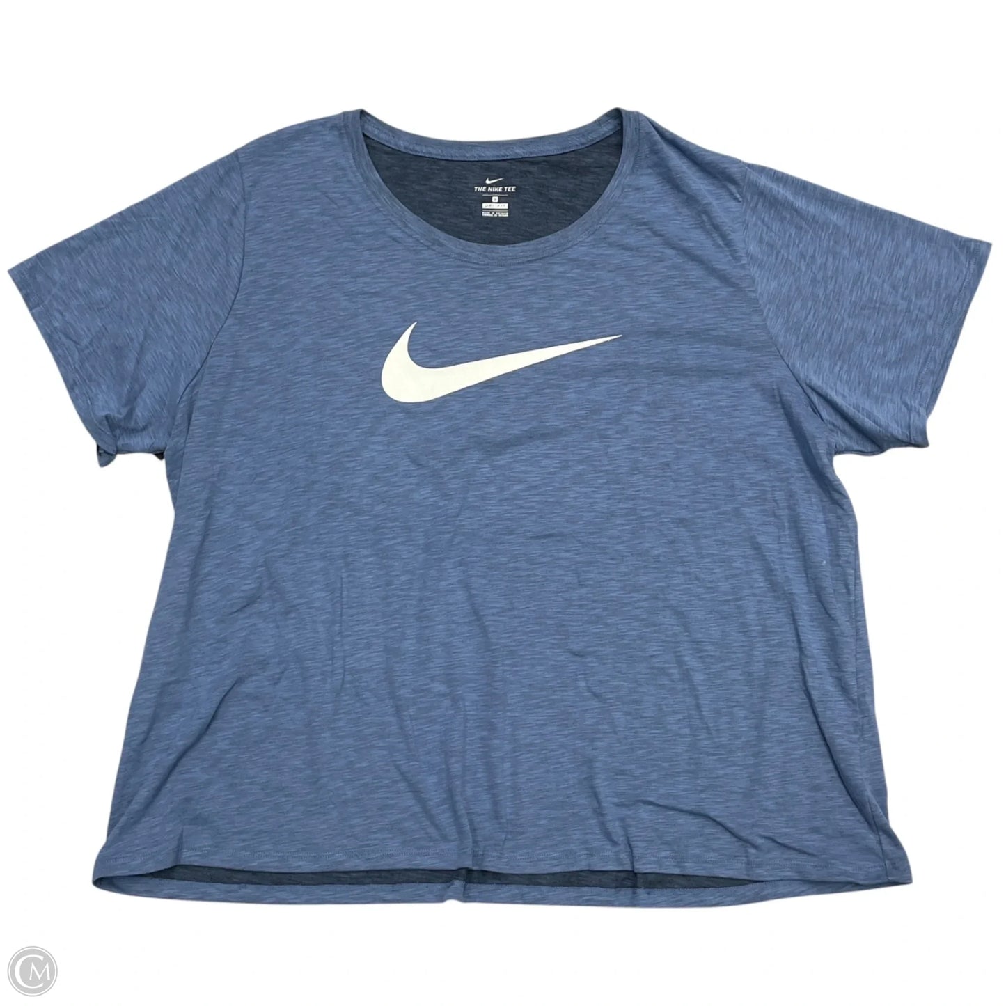 Athletic Top Short Sleeve By Nike Apparel In Blue, Size: 3x