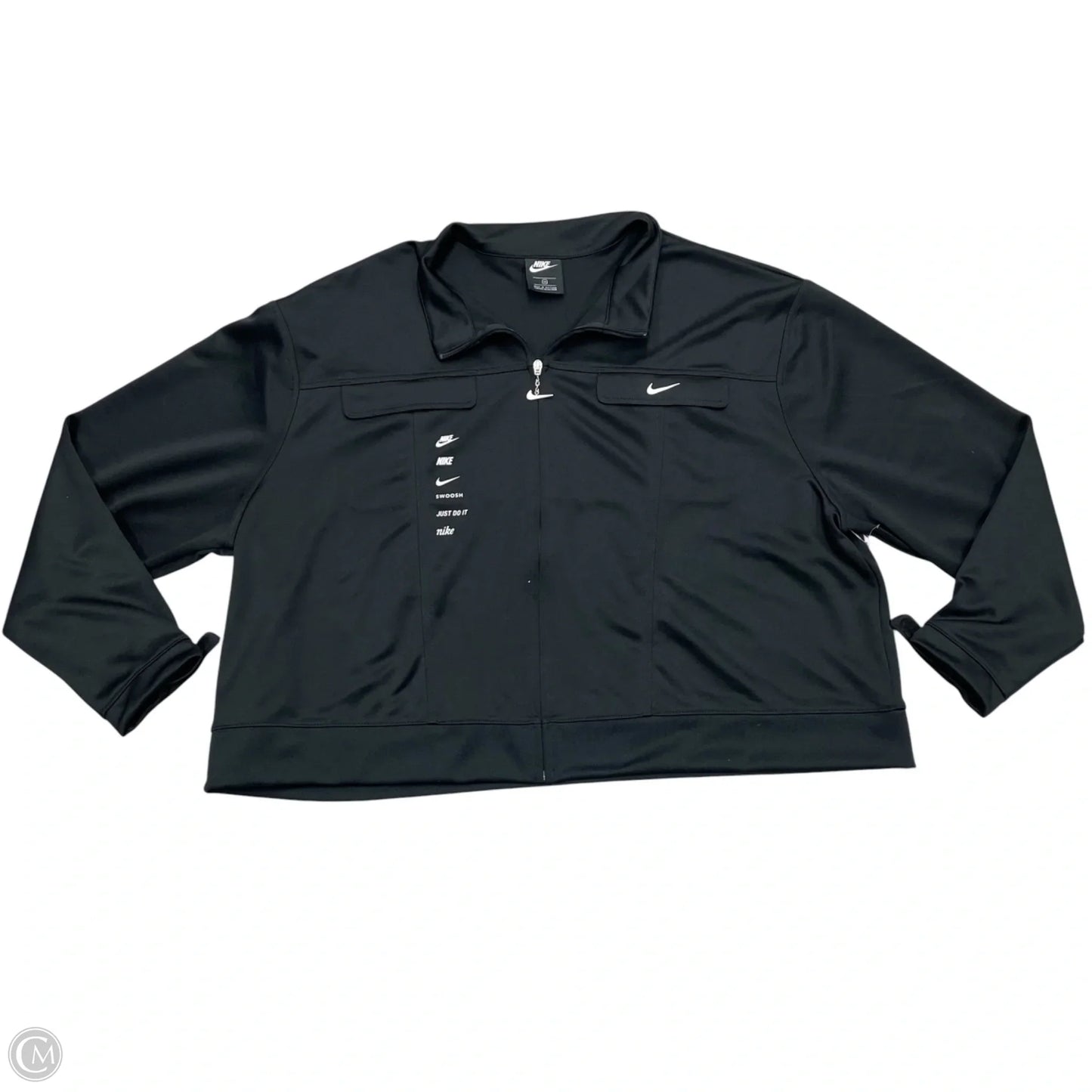 Athletic Jacket By Nike Apparel In Black, Size: 3x