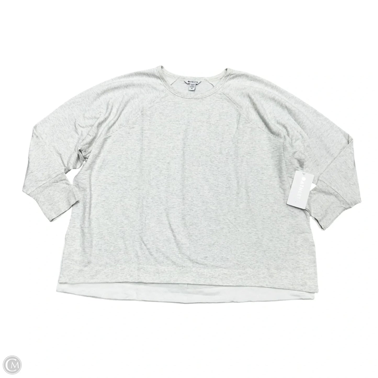 Athletic Sweatshirt Crewneck By Athleta In Grey, Size: 3x