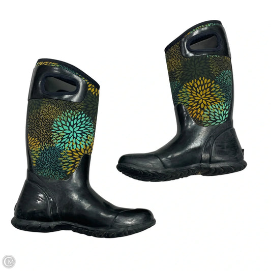 Boots Rain By Bogs In Black & Green, Size: 7