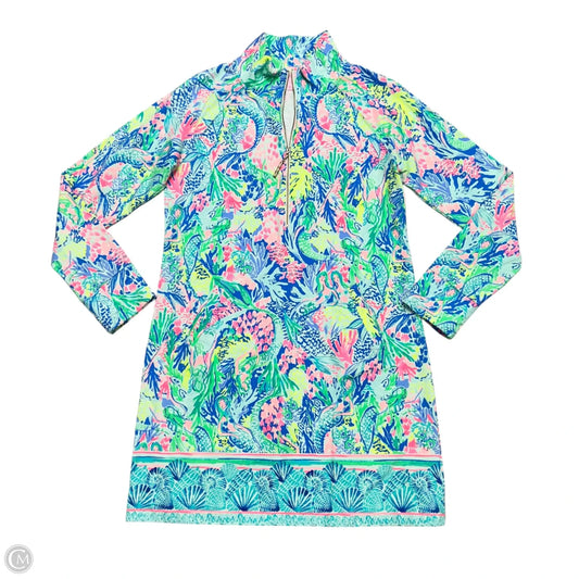 Dress Designer By Lilly Pulitzer In Blue & Green, Size: M
