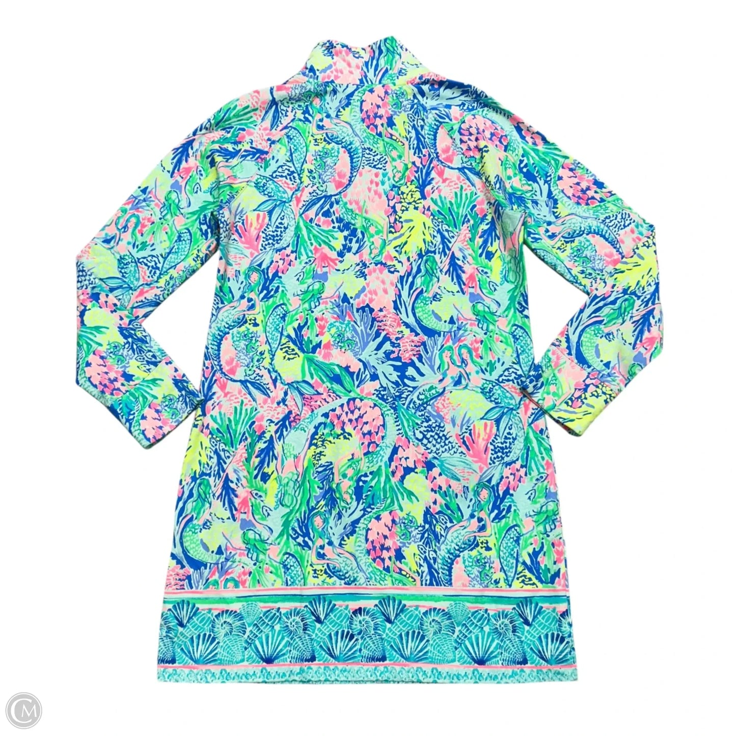Dress Designer By Lilly Pulitzer In Blue & Green, Size: M