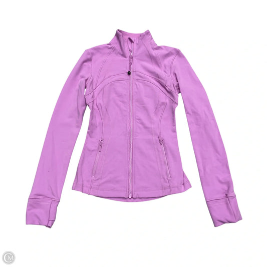 Athletic Jacket By Lululemon In Purple, Size: Xs