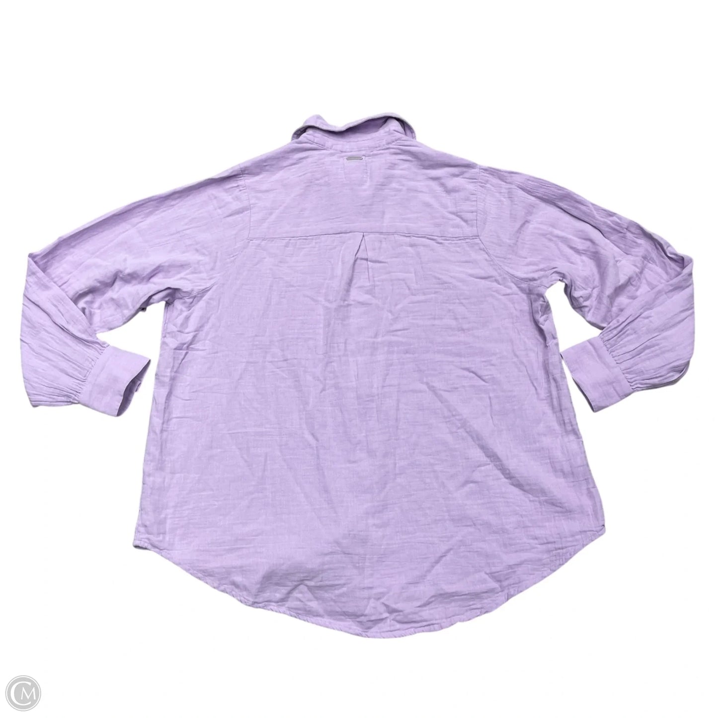 Top Long Sleeve By Billabong In Purple, Size: S