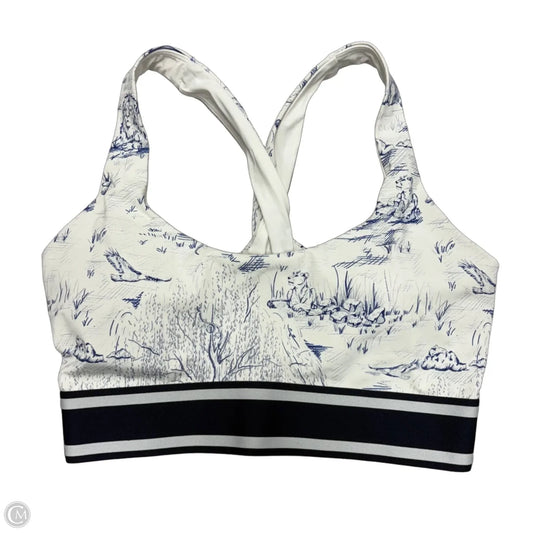 Athletic Bra By Cmc In Blue & White, Size: Xs