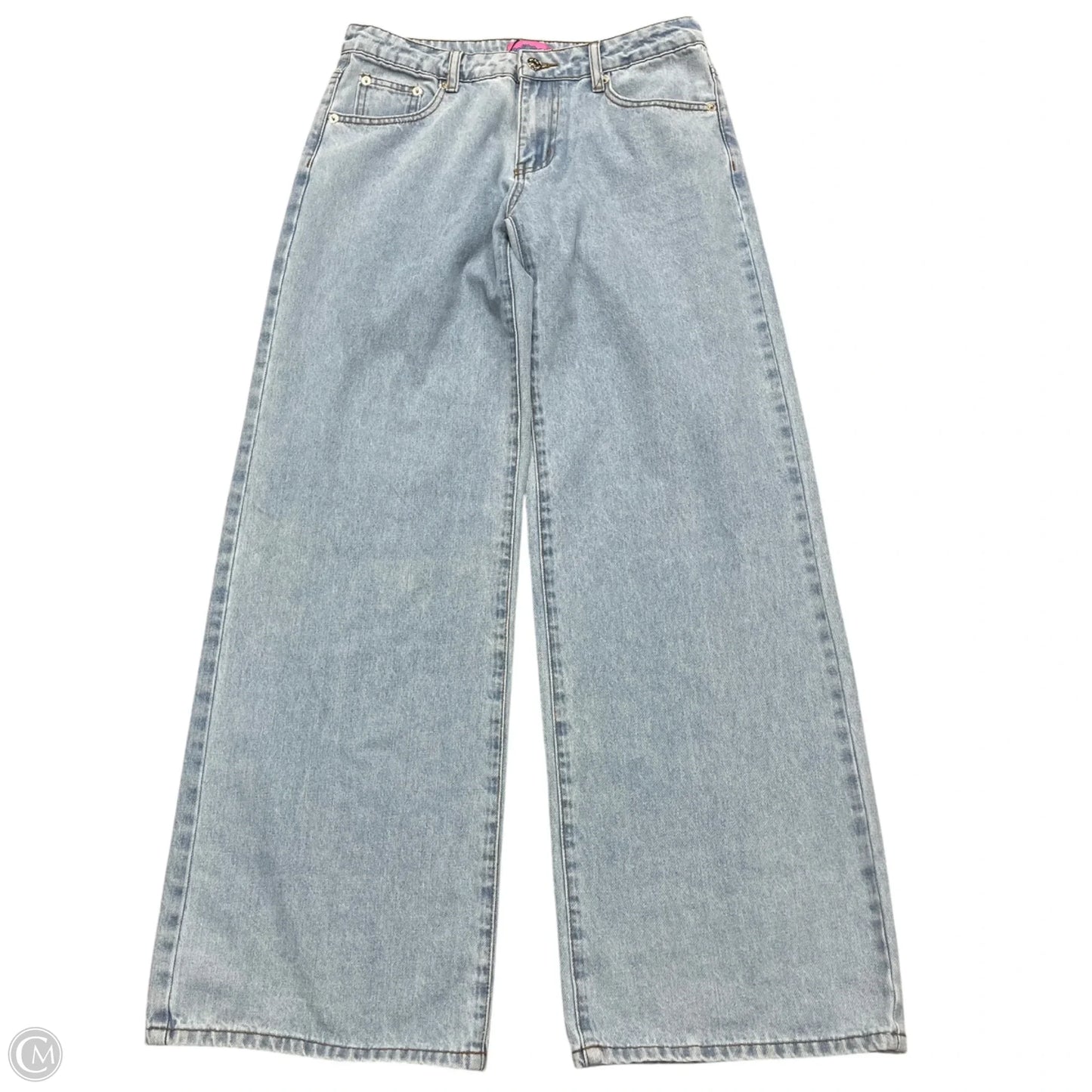 Jeans Wide Leg By Edikted In Blue Denim, Size: S